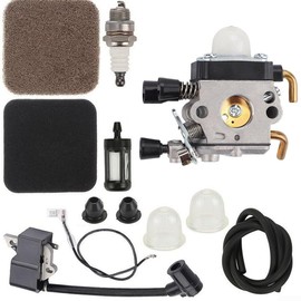 SPORTARC Ignition Coil Carburetor Kit with Air Filter for FS80R Fs85 for FS80 Hs80 Ht75 Hs75 Hs85 Set