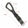 HOUSON Carabiner Keychain, Tactical Quick Release Carabiner Molle D-Shape Carabiner