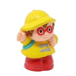 Fisher-Price Replacement Part for Collectible Little People School Bus or Rainy Day Playset 72375 - Replacement Little Girl Maggie Figure Wearing Yellow Raincoat and Red Boots