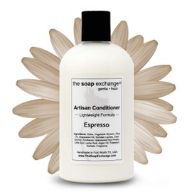 The Soap Exchange Hair Conditioner - Espresso Scent - Hand Crafted 12 fl oz / 354 ml Natural Artisan Hair Care, Sulfate & Paraben Free, Nourish, Moisturize, & Protect. Made in the USA.