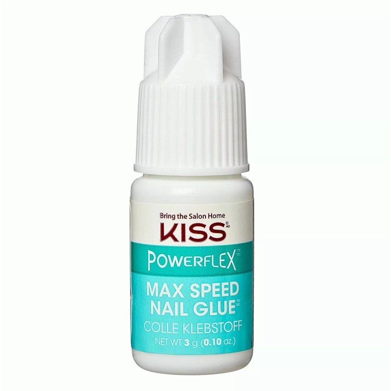 KISS PowerFlex Maximum Speed Nail Glue for Press On Nails,3g/0.10