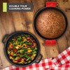 Modern Innovations 3-in-1 Dutch Oven & Skillet Combo, Preseasoned Cast