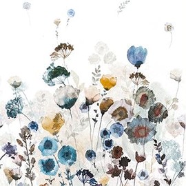 20 Napkins D?stere Flowers Vintage Table Decoration 33 x 33 cm