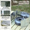Camping Stove Wind Protection, 10-Piece Foldable Wind Protection Gas Stove,