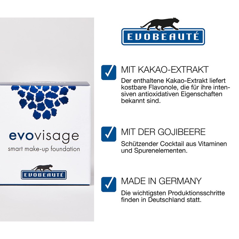 EVOBEAUTÉ evovisage Smart Make-up Foundation „light“ 15 ml I Make