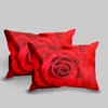 Leleyouzer 3D Red Rose Bed Linen Set, Red Rose Floral