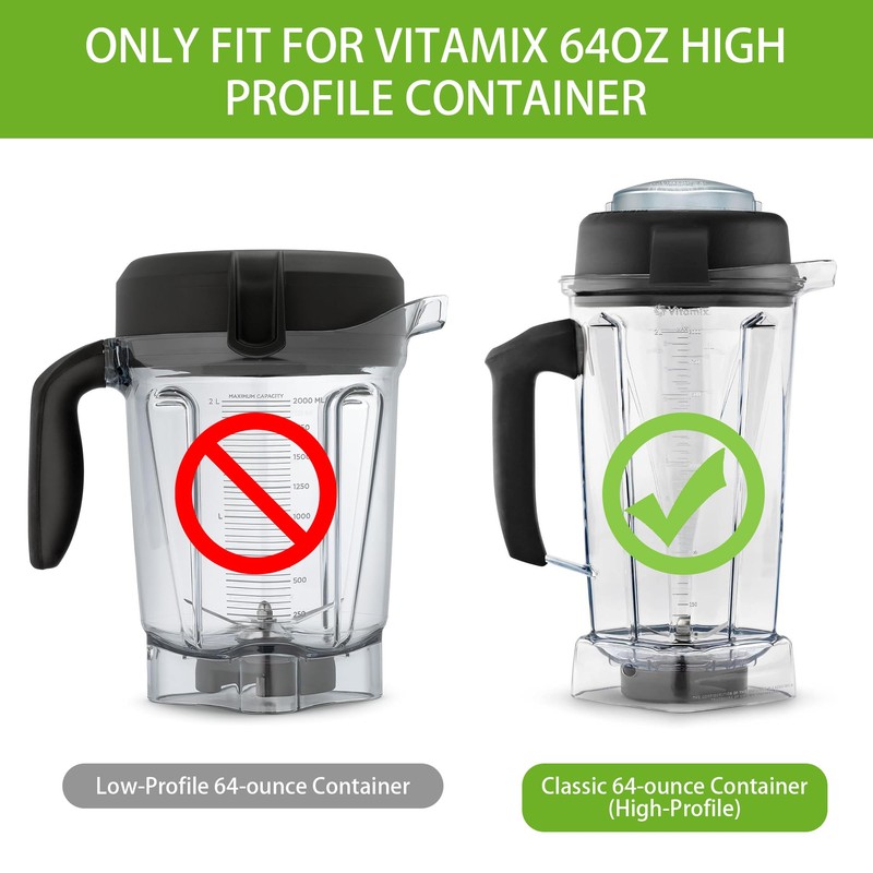 2-Pack Lid Plug Replacement for Vitamix 64oz High Profile Container