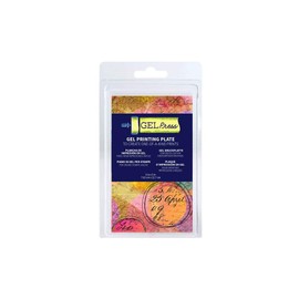 Gel Press 10808 Silikon Stempel Druckplatte, Farblos, 3 x 5 in