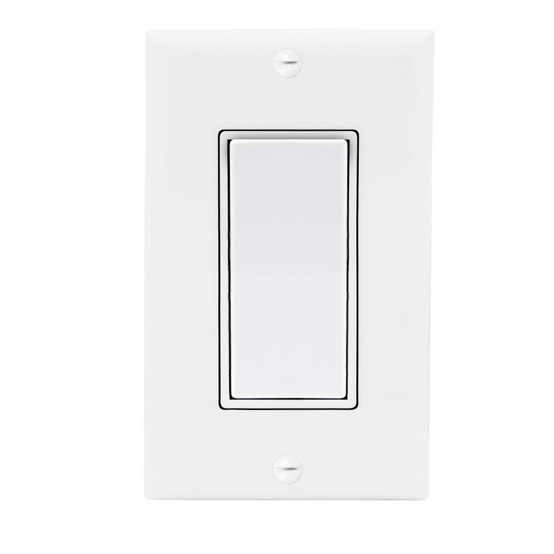 Maxxima 3 Way Decorative Wall Light Switch On/Off White 15A,