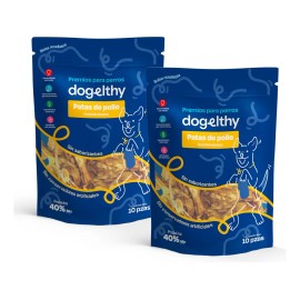 Dogelthy Pack De 2 Bolsas De Patas De Pollo Deshidratadas