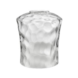 Aspen Creative 23530-63-1, Clear Hammered Glass Shade for Lighting Fixture/Vanity Light/Wall Light/Pendant, Size: 4-1/2" D x 5-3/8" H, 1 Pack