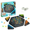 CHANCCI Spiel Triggle Game,Triggle Board Game,Chain Triangle Game,Triangular Chess,Funny Chain