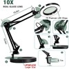 Magnifying Glass with Light and Stand, 10X Magnifying Lamp, 2-in-1
