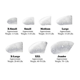 Purrdy Paws 1 Year Supply Soft Nail Caps for Dog Claws Clear Jumbo