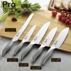 Shimomura Kogyo PG-107 Professional Grade All Stainless Steel Sharp Santoku