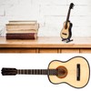 Miniature Wooden Classical Guitar Model with Stand Musical Instrument Ornaments