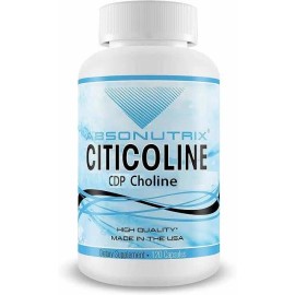 Citicolina Choline 530mg (120 Cápsulas) Absonutrix Sabor Sin Sabor