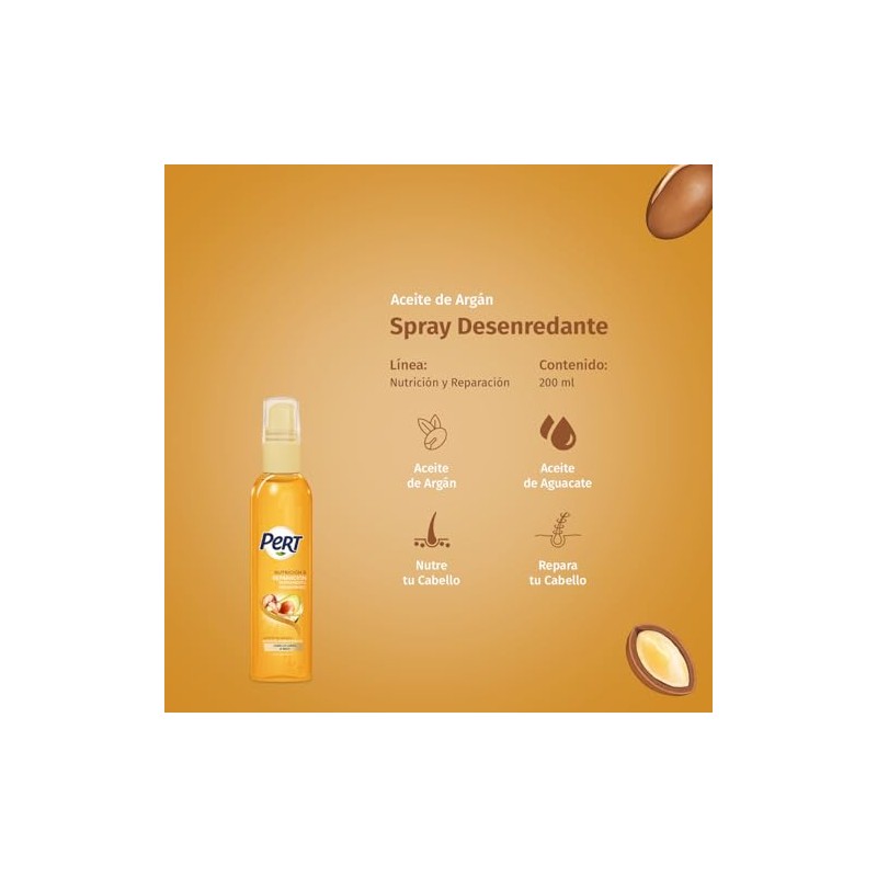 PERT, Serúm Capilar Aceite de Argán y Aguacate Nutrición y