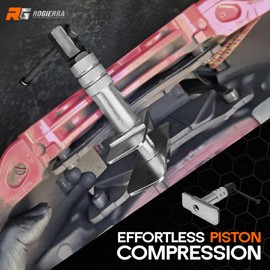 Rogierra Heavy Duty Motorcycle Brake Caliper Spreader Tool – Piston Compression Tool for Most Motorcycle & Vehicle Brake Discs – Compatible with Hydraulic Disc Brake Systems