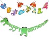 2 Pcs Dinosaur Birthday Decorations, Background Layout Birthday Banner, Dinosaur