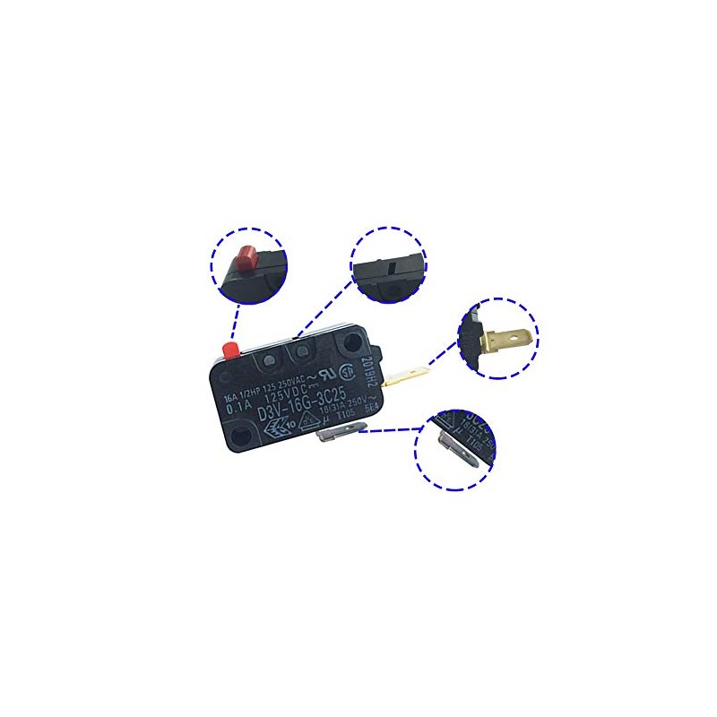 LONYE WB24X829 WB24X830 Microwave Door Switch Replacement for GE Microwave