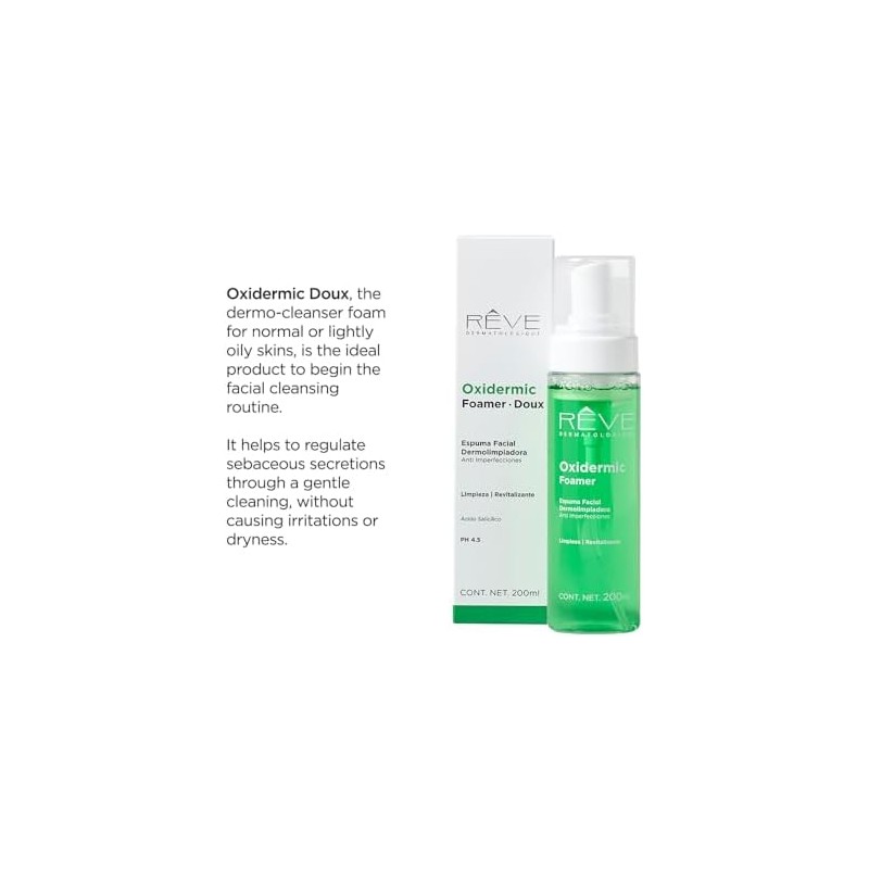 Reve Dermatologique Espuma Dermolimpiadora Anti imperfecciones para piel grasa -