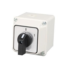 TopHomer 20A Rotary Changeover Switch with Exterior Box, Waterproof Dustproof Switch Box, Rotary Cam Selector for Outdoor