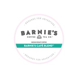 Barnie's Single Serve Café Blend Coffee Pods, Smooth and Balanced Blend of South and Central American Coffee, Medium Roast Compatible with Keurig Brewers, 48 Count