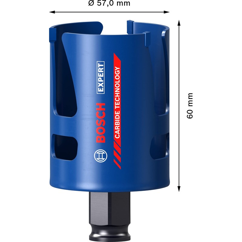 Bosch Professional 1 x Expert Construction Material hole saw (for
