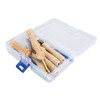 Punch Needle Set Wooden Handle Stainless Steel Ergonomic Easy Operation