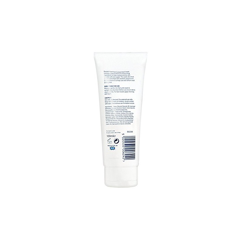 Escenti Cool Feet Cracked Heel Cream for Dry Skin, 100