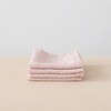 LinenMe 0483801 Waschlappen, Leinen, Waffelmuster, 30,5 x 30,5 cm, Rosa