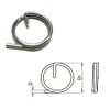 Split Cotter Ring T316 (A4) Marine grade stainless steel 1.5