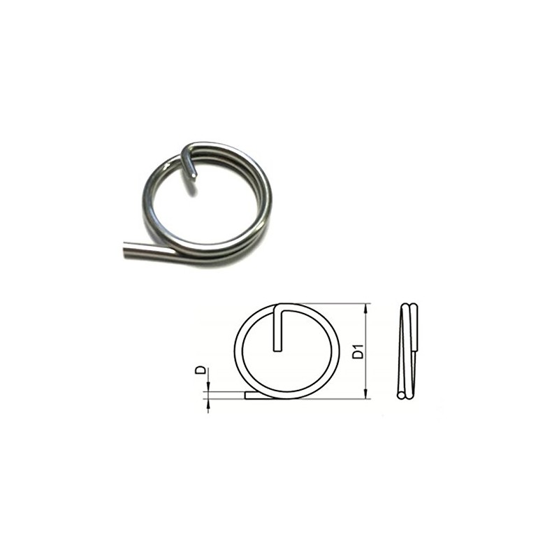 Split Cotter Ring T316 (A4) Marine grade stainless steel 1.5