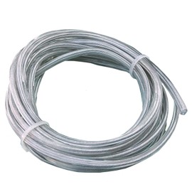 10 m Lamp Cable Transparent 2 x 0.75 mm² Stranded Insulated Flat Cable for Pendant Lights, Table Lamps, Crystal Lights, 2G Power Cable for Indoor Use