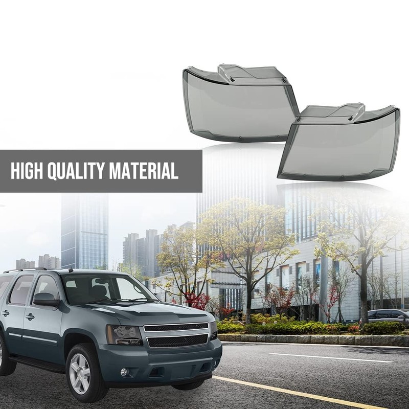 G-PLUS Headlight Lamps Protector Clear Lens Cover Compatible with Chevy