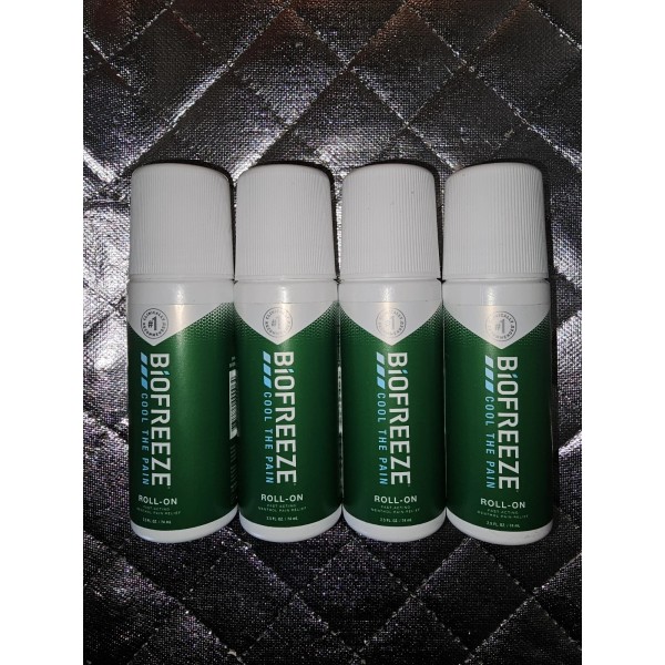 Biofreeze Roll-On/ Pain Relief & Sore Muscles Lot Of 4