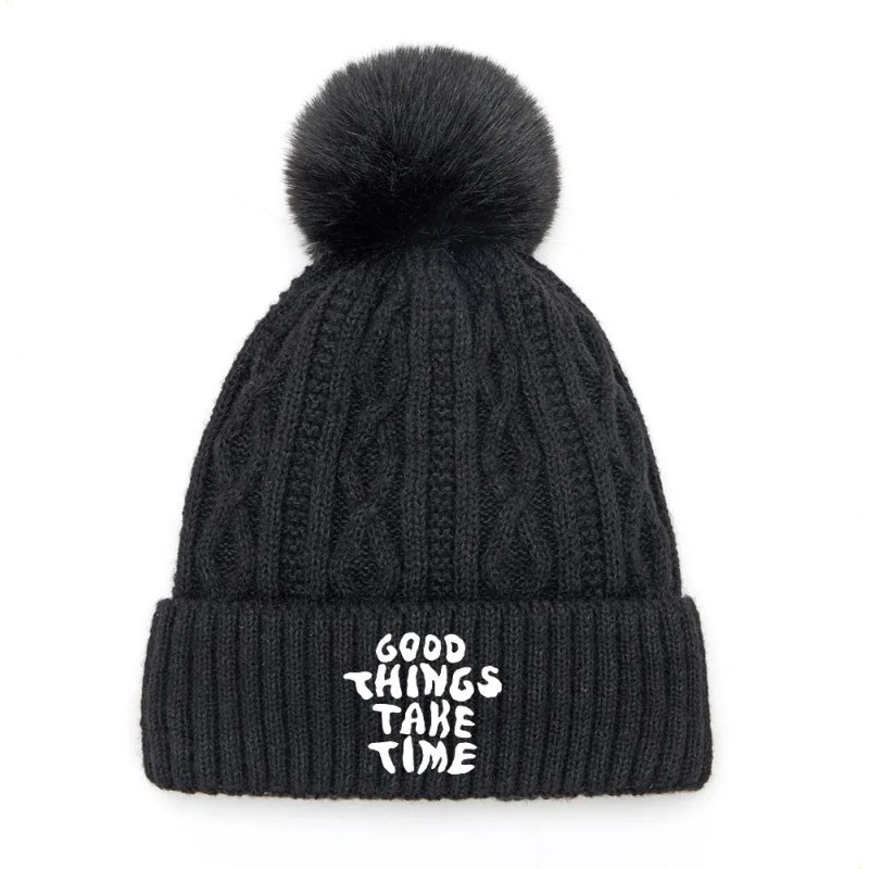 Sombrero Pom Pom: Texto Escrito A Mano Que Dice «las