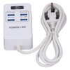 USB Socket Outlet Smart Fast Charging Multifunctional Portable White Small