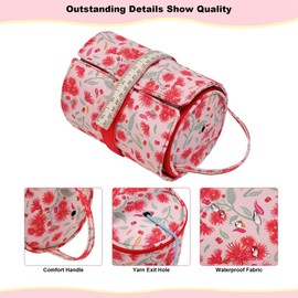Crochet Bag Roll Bag Holder Organizer for Various Crochet Hooks Kit with Storage Case