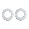 GWYAN 2 Pack Wall Split Flange ABS Round Escutcheon Plate
