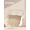 STORICANS 360° Rotating Makeup Organizer with Drawer, Clear Acrylic Cosmetic