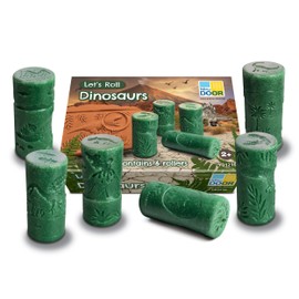 Yellow Door Let’s Roll Dinosaurs |Set of Six Prehistoric Playdough Rollers | Early Educational Learning |Fine Motor Skills |Stamp and Roll in Playdough Clay or Sand | Durable Outdoor Learning Toys