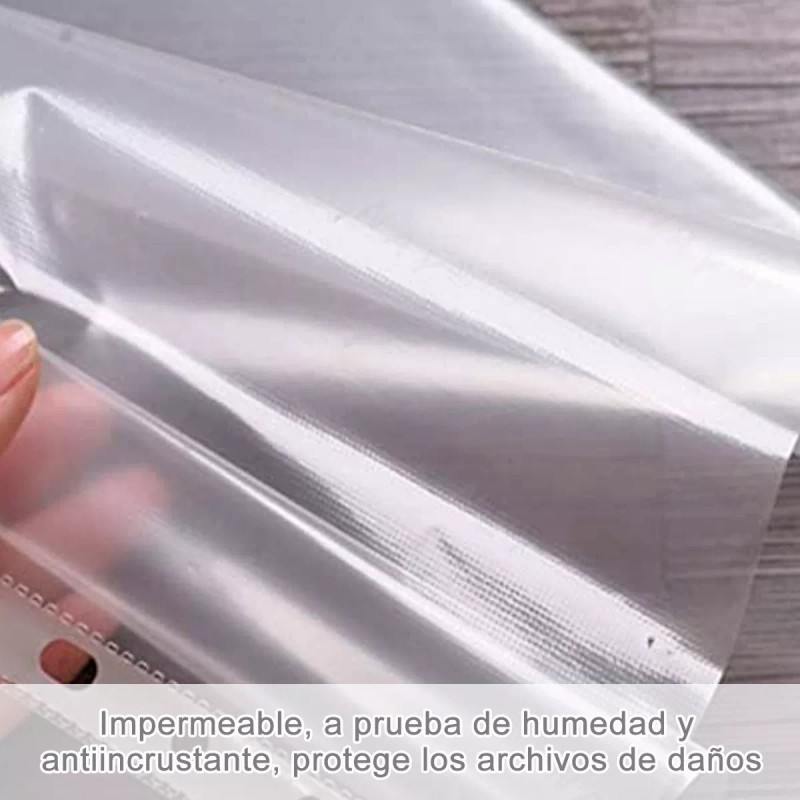 NAY Protectores De Hojas Para Carpeta Traslúcidos 200 Piezas