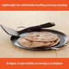 IMUSA 11in Carbon Steel Nonstick Round Comal with Metal Handles,
