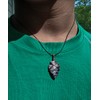 Handcrafted Copper wire wrapped Flint-style Native American Arrowhead Necklace made