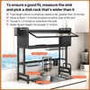 Over The Sink Dish Drainer Drying Rack 3 Tiers with
