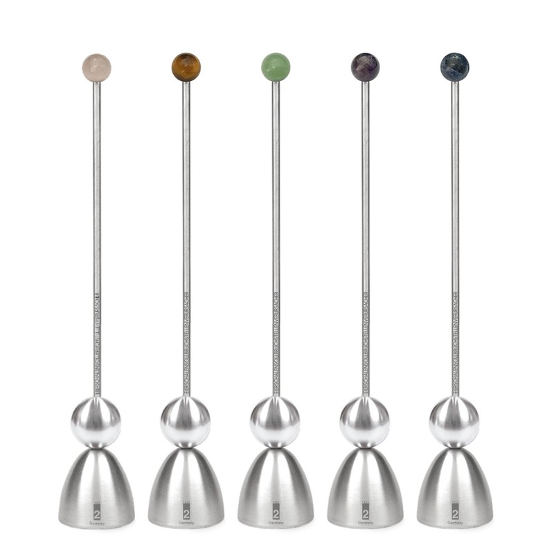 Clack Egg Opener Gem Edition Gemstone Ball Rose Quartz