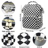 MCWTH Checkered Diaper Bag Backpack Set for Baby Girls Mom,