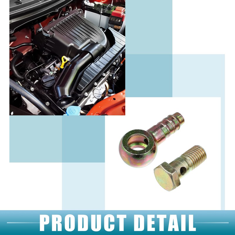 QUARKZMAN 2 Set Car Banjo Bolt Hose Barb Fittings Adapter